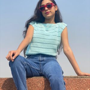 Bluesky Crochet Top